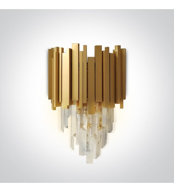 60132 dekoracyjny mosiężny kinkiet E14 2x8W 100-24