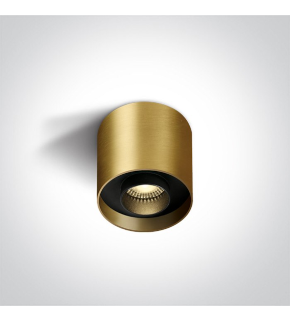 12108D/BBS/W cylinder sufitowy szczotkowany mosiąd