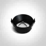 10105H/B czarny wpust z oprawką GU10 MR16 10W dark