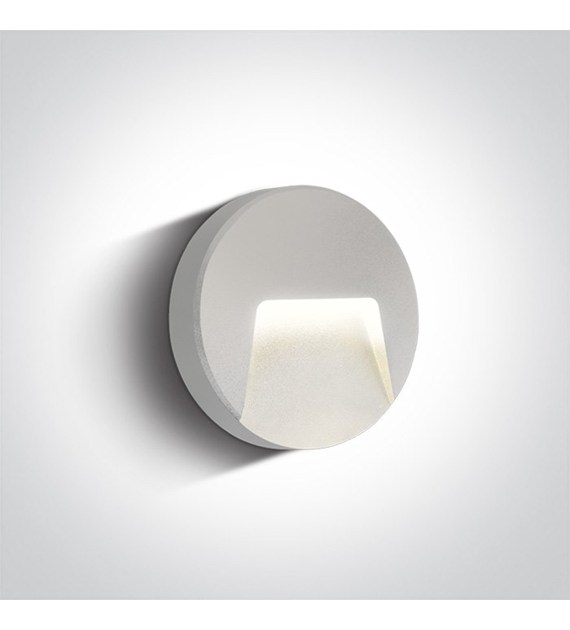 67414/W/W biały zewnętrzny kinkiet AC LED 3000K 3W