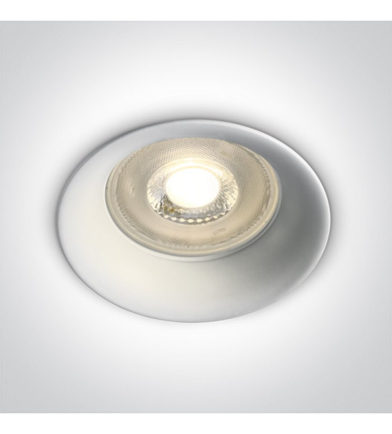 10105D2/W biały wpust z oprawką GU10 MR16 50W semi