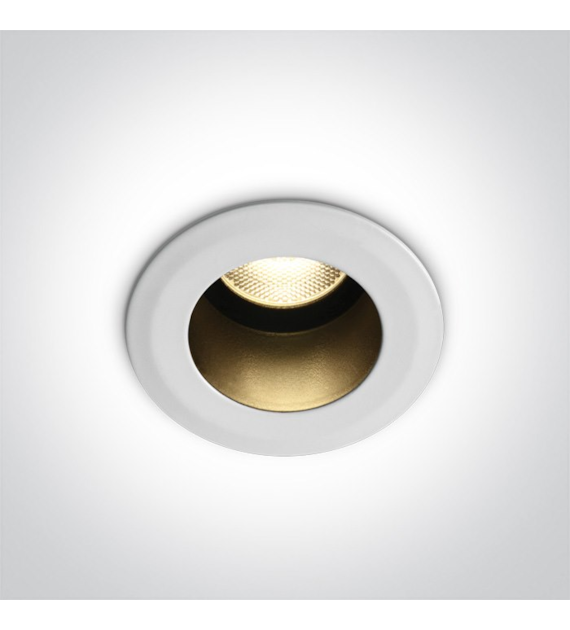 10107DL/W/W Wpust biało-czarny LED 6,5W 3000K IP65