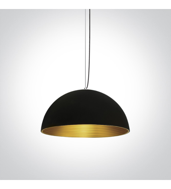 63022/B/BS Lampa wisząca Czarny-mosiądz 1x E27