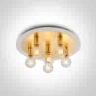 62172C/BS Dekoracyjna oprawa sufitowa E27 6x12W