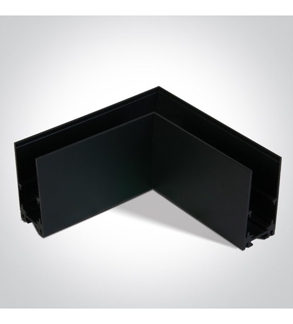 42012AB/B czarny łącznik  L  do szyny magnety.MIDI