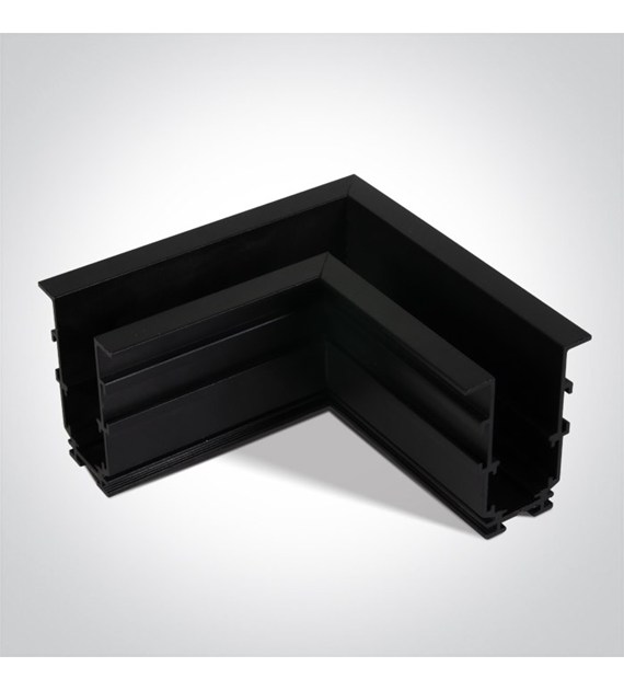 42012ARB/B Czarny łącznik L do szyn magnet. MIDI