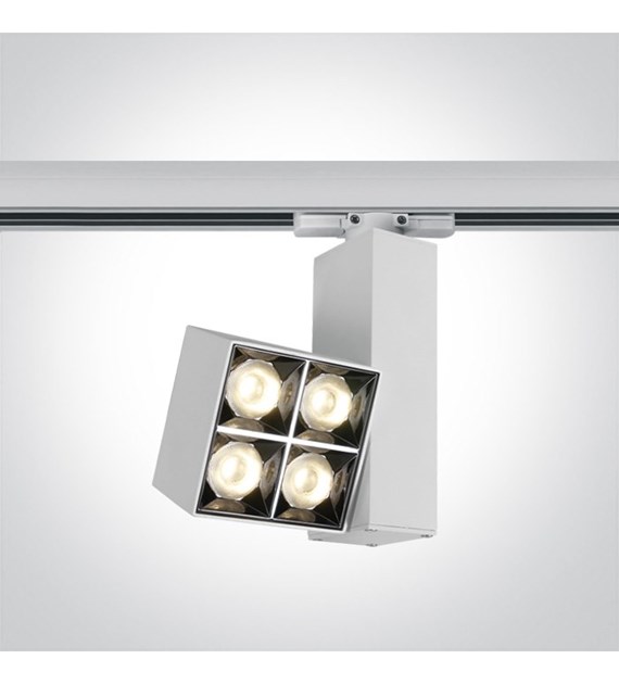 65406BT/W/W biały reflektorek track COB LED 3000K