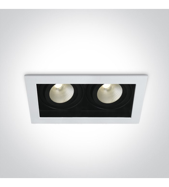 51212E/W/W biały wpust LED 3000K 2x12W dark light