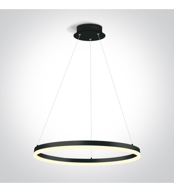 63144A/B/W Lampa wisząca czarna LED 40W IP20