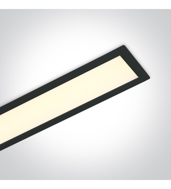 38152R/B/W czarna wpuszczana oprawa 3000K 40W + 4