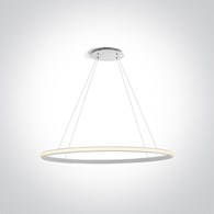 63046/W biała lampa wisząca LED 3000K 25W; zasilac