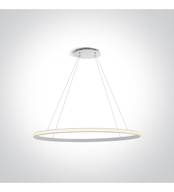 63046/W biała lampa wisząca LED 3000K 25W; zasilac