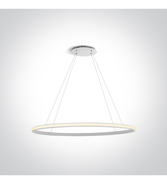 63046/W biała lampa wisząca LED 3000K 25W; zasilac