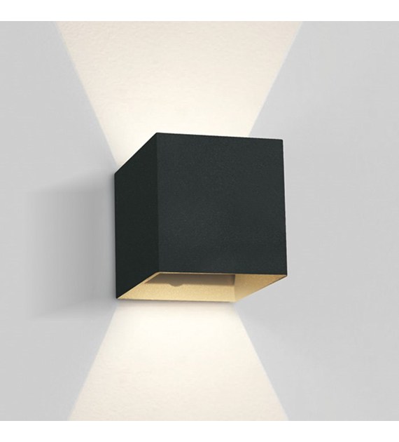 67398C/B/W czarny kinkiet LED 3000K 2x3W IP54; nie