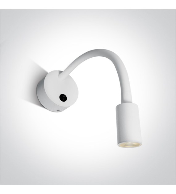 65738A/W/W Biała przyłóżkowa oprawa COB LED 3000K