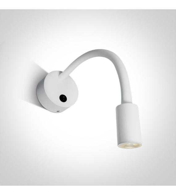 65738A/W/W Biała przyłóżkowa oprawa COB LED 3000K