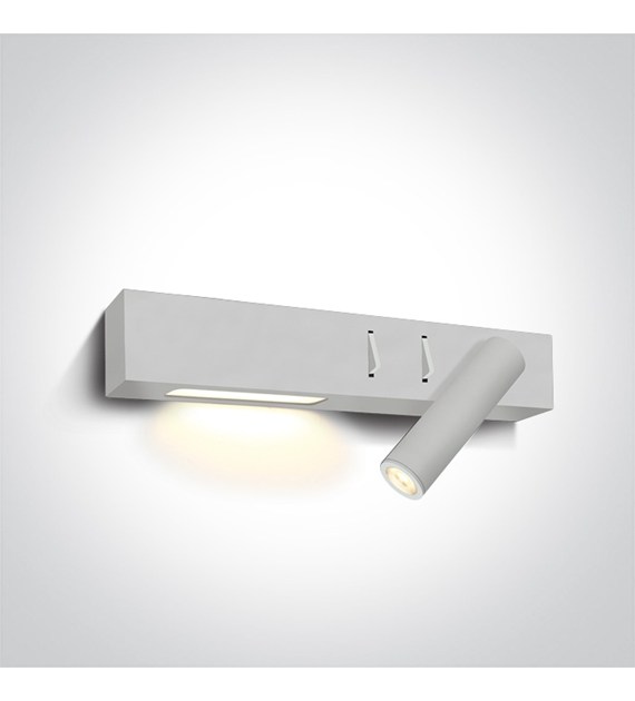 65146A/W/W Kinkiet Sapri biały 3W+6W 3000K