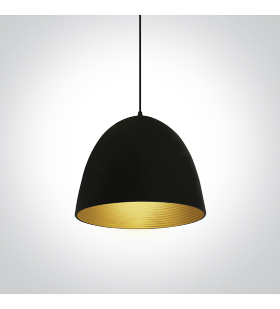 63016A/B/BS czarno-mosiężna lampa wisząca E27 20W