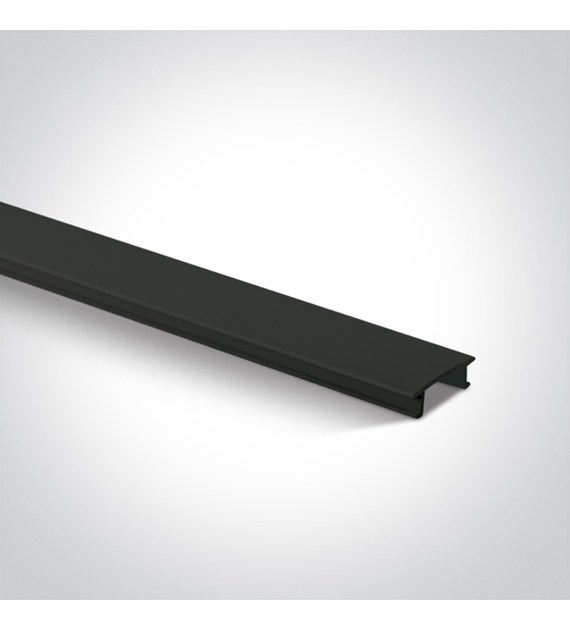 40002C/B czarna osłona na szyny kwadratowe 2m