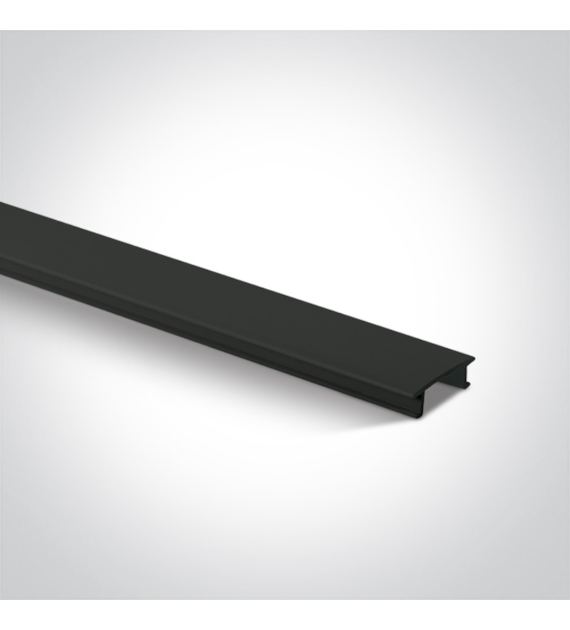 40002C/B czarna osłona na szyny kwadratowe 2m