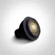 7306CHG/W czarna żarówka GU10 COB LED 6W 3000K 230