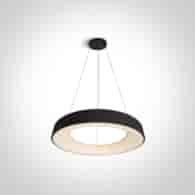 62180NB/B/W czarna lampa wisząca LED 3000K 80W; za