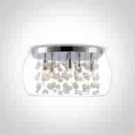 62166B dekoracyjna chromowana oprawa sufitowa G9 5