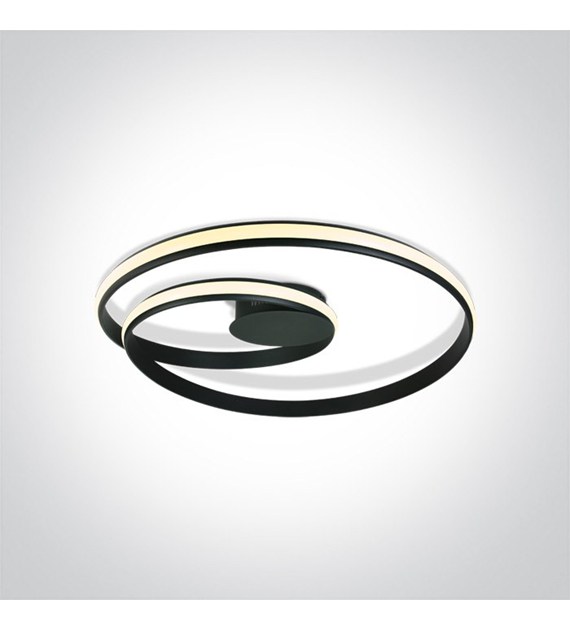 63066/B czarna lampa sufitowa LED 30W 230V 3000K