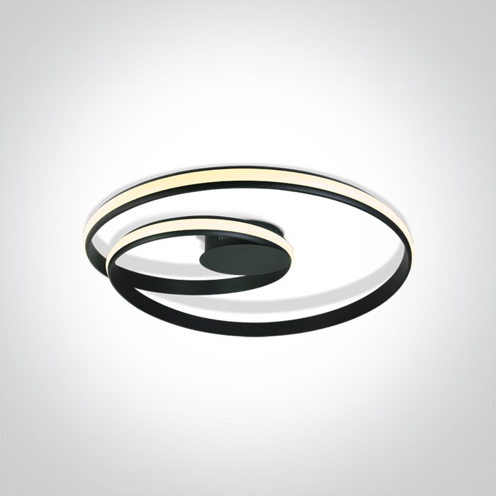 63066/B czarna lampa sufitowa LED 30W 230V 3000K;