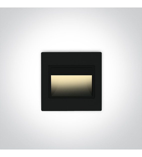 68007/B/W czarny wpust ścienny LED 3000K 1,5W; nie