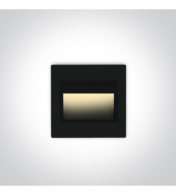 68007/B/W czarny wpust ścienny LED 3000K 1,5W; nie