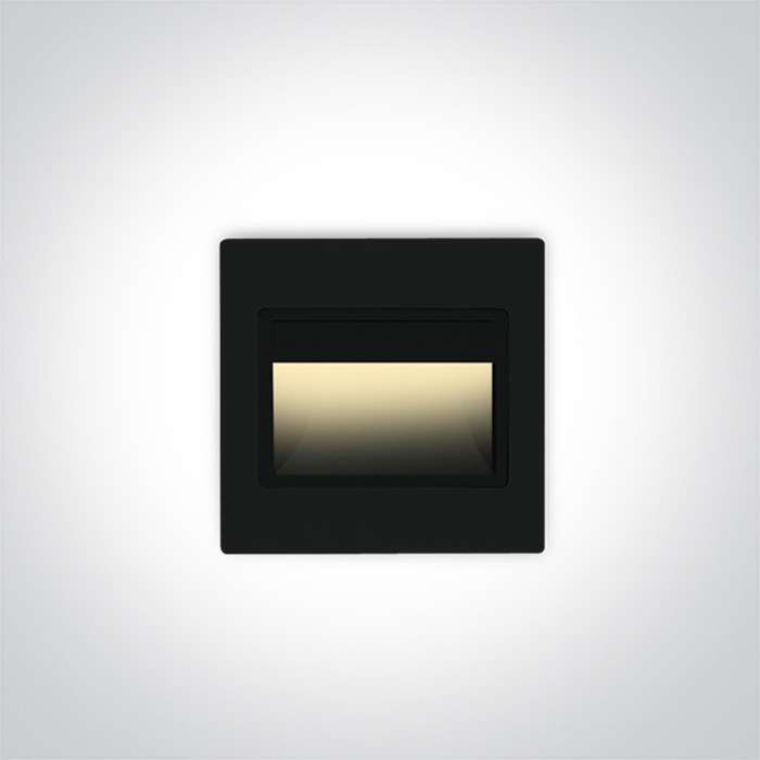 68007/B/W czarny wpust ścienny LED 3000K 1,5W; nie