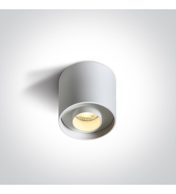 12108D/W/W biały cylinder sufitowy LED 8W 3000K 23