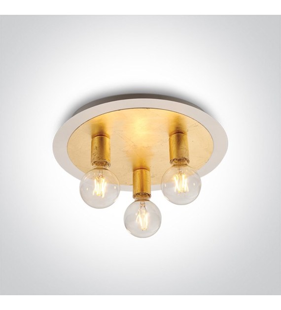 62172B/BS Oprawa sufitowa Lemonia 3 mosiądz 3xE27