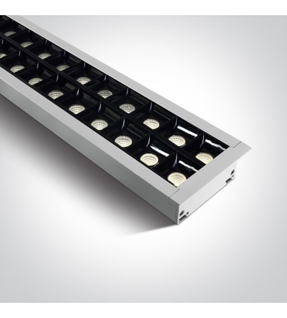 38150BR/W/C biała oprawa wpuszczana UGR17 4000K 40