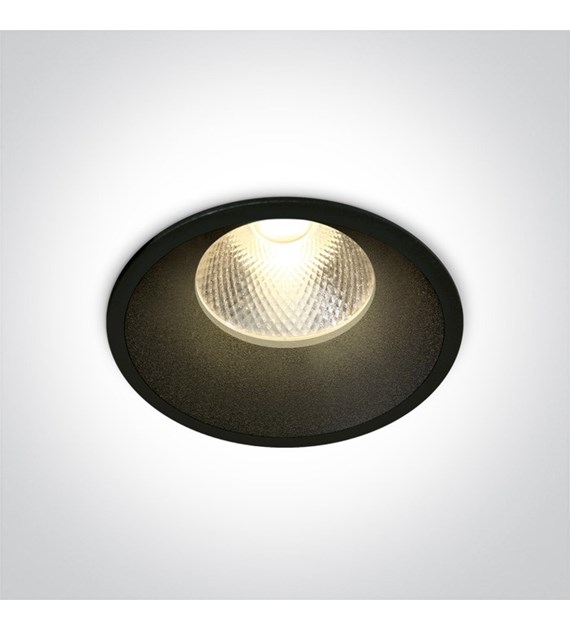 10112TD/B/W Wpust Kalvia czarny LED 3000K 12W IP20