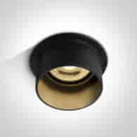 10105D9/B/B czarny wpust z oprawką GU10