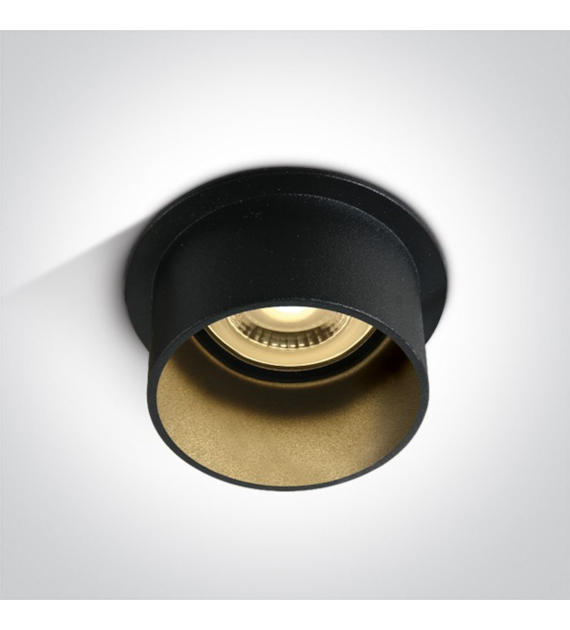 10105D9/B/B czarny wpust z oprawką GU10