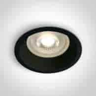 10105D1/B czarny wpust z oprawką GU10 MR16 50W sem