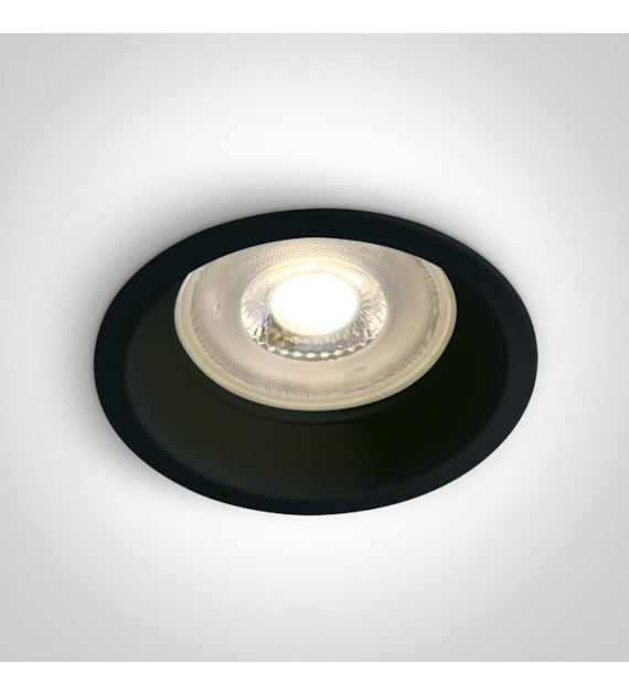 10105D1/B czarny wpust z oprawką GU10 MR16 50W sem