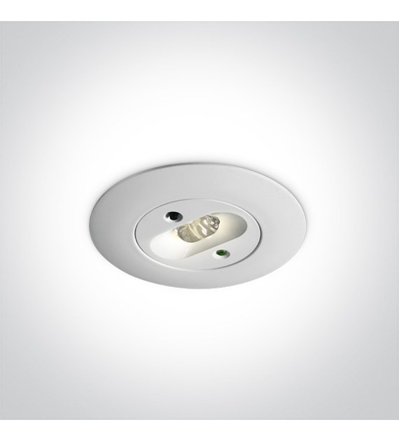 89002 wpuszczana awaryjna dioda LED 2W ; dostarcza