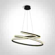 63046A/B czarna lampa wisząca LED 3000K 45W; zasil