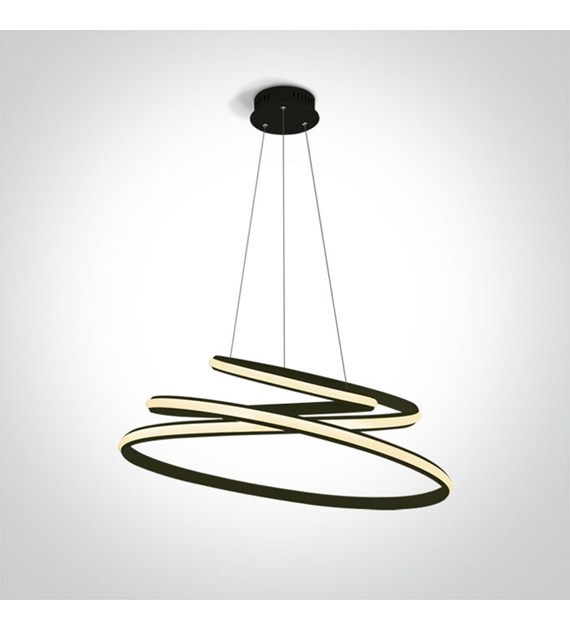 63046A/B czarna lampa wisząca LED 3000K 45W; zasil