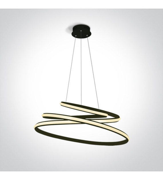 63046A/B czarna lampa wisząca LED 3000K 45W; zasil