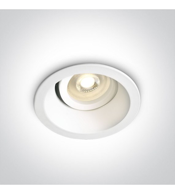 11105D4/W biały wpust z oprawką GU10 MR16 dark lig