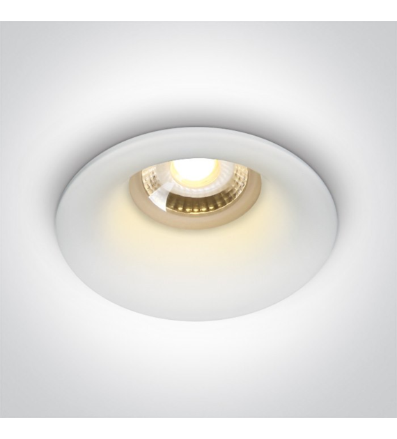 10105DG/W biały wpust z oprawką GU10 MR16 50W dark