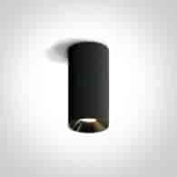 12115D/B/W czarny cylinder COB LED 3000K 15W