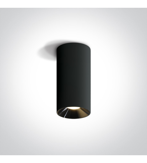 12115D/B/W czarny cylinder COB LED 3000K 15W