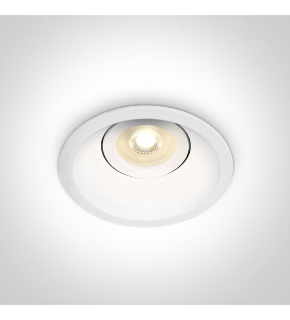 11105DT/W biały wpust z oprawką GU10 MR16 dark lig