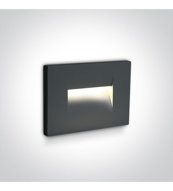 68064/AN/W Wpust ścienny Simi 2 antr LED 3,6W IP65